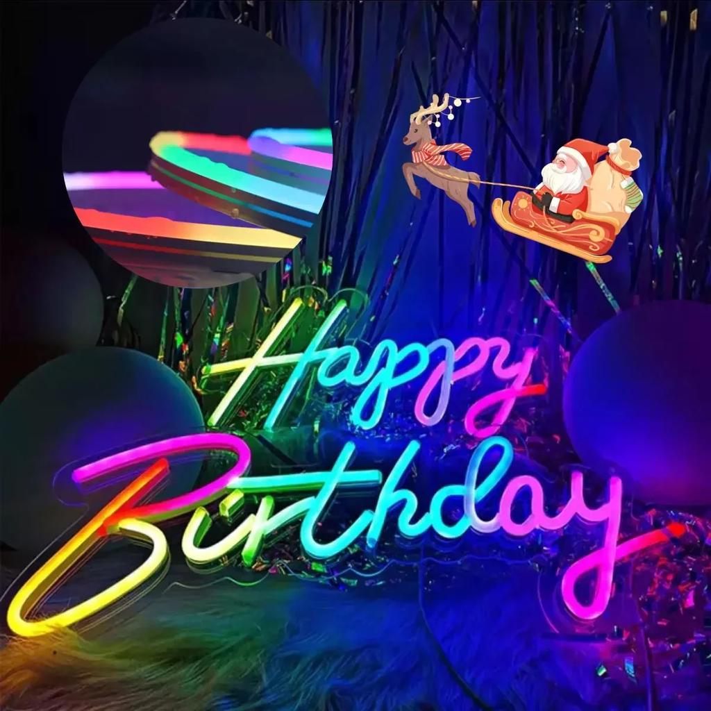 RGB Neon LED Strip Light 5V USB Flexible Waterproof Rope Lamp APP Remote Music Sync for Gaming Room TV Backlight Christmas Decor