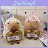 Chic Capybara Plush Backpack Versatile Unisex School Bag For Trendy Girls And Boys