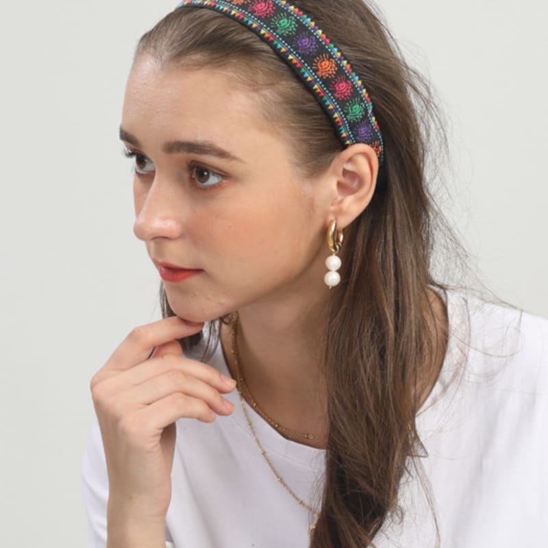 LALA Ethnic Hairband P-OLIVE