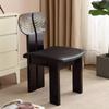 High-end Light Luxury Vintage Solid Wood Chair Backrest Chair Designer Leisure Dining Chair Home Modern Simple