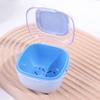 Sealed Orthodontic Retainer Storage Case Large Capacity Denture Soaking Cleaning Box  Travel