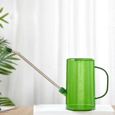 1PC Fashion Garden Supplies 1L Watering Can Transparent Scale Long Mouth Plant Sprinkler