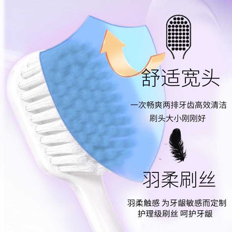 Advanced Soft Bristled Toothbrush for Adults,easy Carry for Home Travel,wide Head Cleaning,oral Gingival Protection Toothbrush