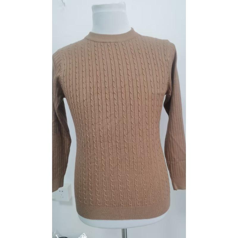 Men's Slim Fit Crew Neck Cable Knit Sweater
