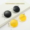 JYL Polarized TAC Lens Sunglasses Transparent Frame Women Driving / 8151