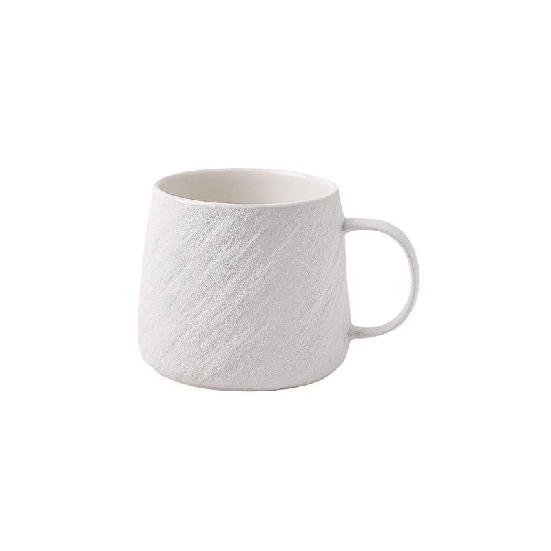Men's Large Ceramic Mug with Rock Texture for Tea & Water
