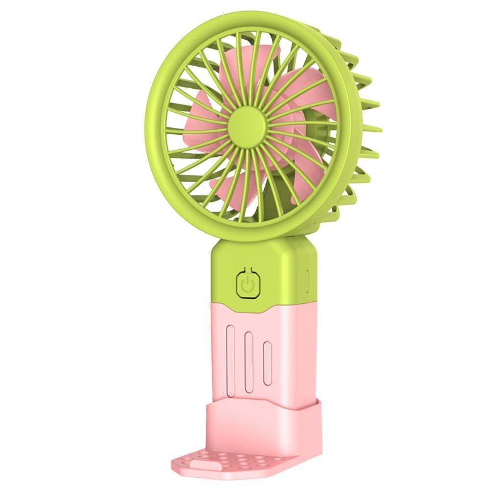New USB Rechargeable Mini Handheld Fan Strong Wind Low Noise Macarons Fan 3 Speed Adjustable Small Electric Fan Summer Season