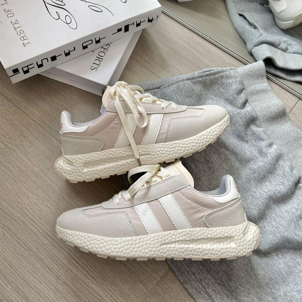 New summer ins Hong Kong style niche waffle sports couple shoes ulzzang retro student running