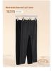 Women's Large Seamless Autumn Trousers - Japanese Style, Silk Acrylic, Warm & Cold-Proof Bottoming Pants