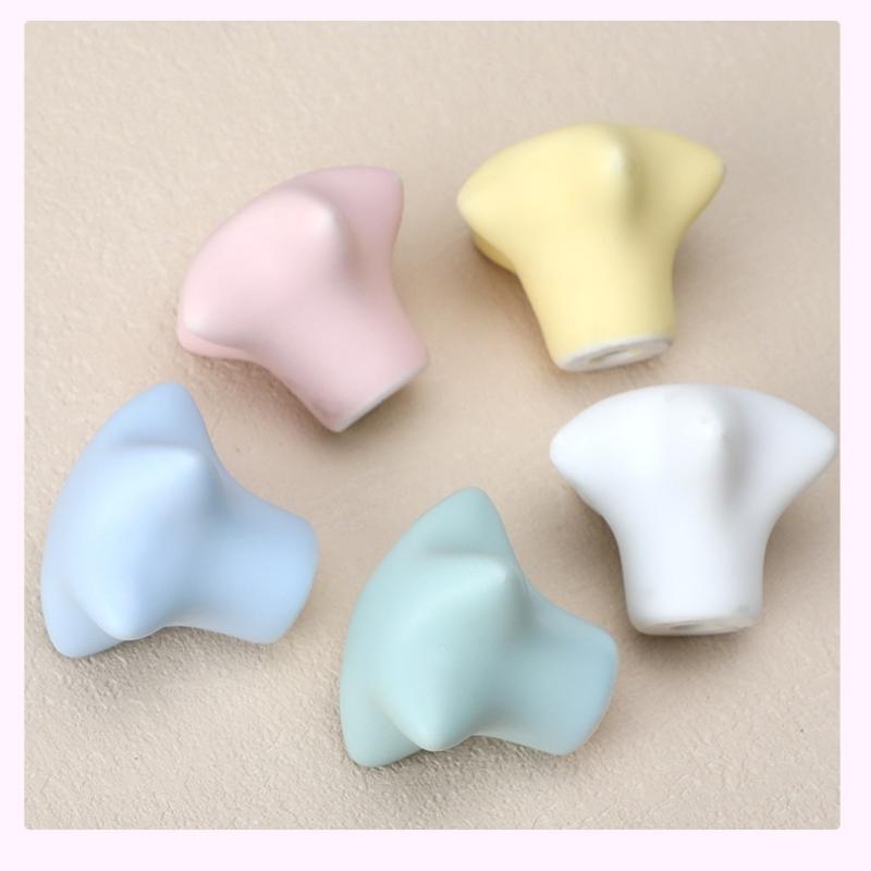 Keramik Schrankgriffe im nordischen Stil für Kinderzimmer, Macaron-farbenfrohe runde Schubladenknöpfe und -griffe, Möbelgriffe für Kinder