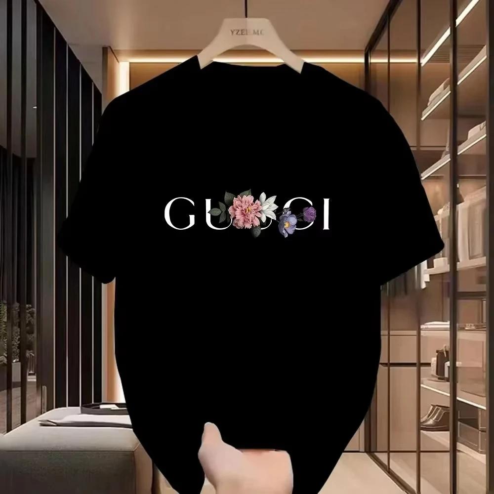 Den Senaste Sommar T-shirten för Herr och Dam med Tryck Ren Bomull Harajuku Design Klassisk Andningsbar Överdimensionerad Rundhalsad T-shirt