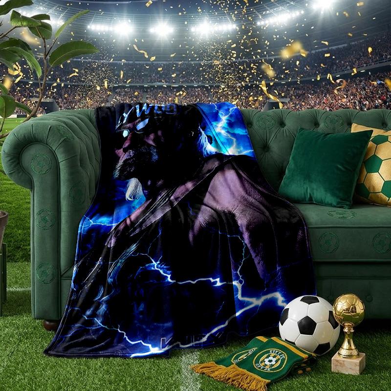 Coperta da Wrestler Hogan Guerriero Fulmineo Leggera Coperta Ideale per il Letto Perfetta per Viaggi, Campeggio, Soggiorni, Uffici, Divani, Regalo di Natale per Appassionati