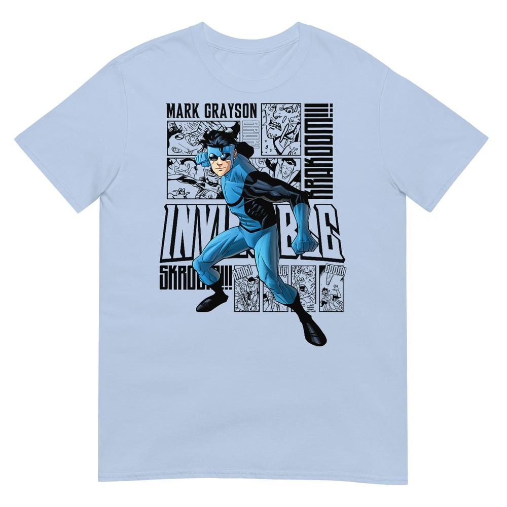 Invincible Blue Suit Collage Tshirt S