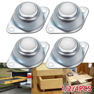 1/2/4pcs 5/8-inch Universal Rotation Ball Transfer Units CY-15A Flange Mounted Nylon Roller Ball Casters 22lbs Load Capacity