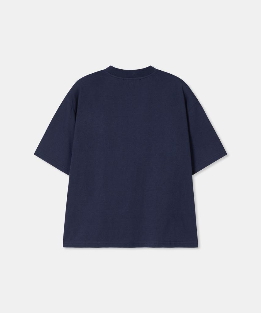Diaendeukweseucheon Little Thing Print T-Shirt / Navy