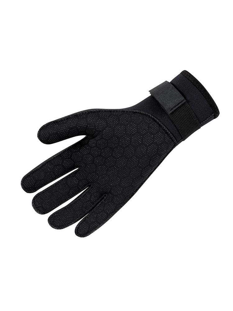 3mm Black Non-Slip, Wear-Resistant Diving Gloves for Fishing, Snorkeling, Surfing, and Water Rescue.