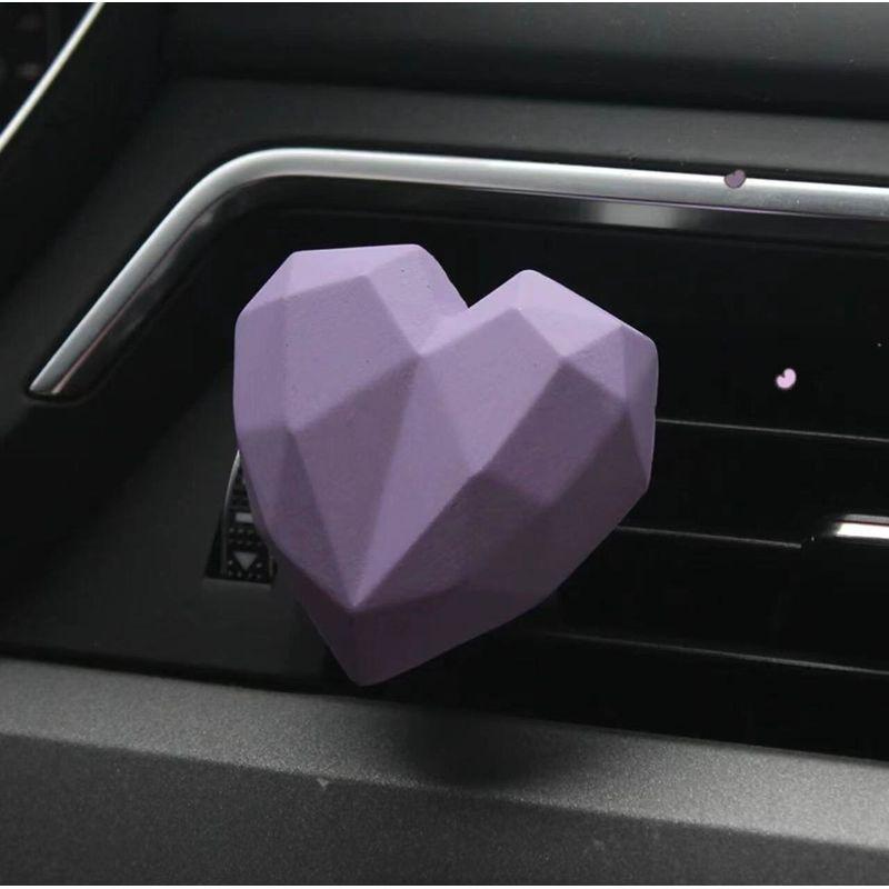 

Purple Bows Bear Car Aromatherapy Car Vent Fragrant Stone Decoration Neutral Girls Gift Purple Heart