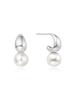 Silver Pearl Dome 925 Silver Earrings E062-06H.