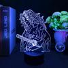 Anime Dämon Slayer Kokushibo Acryl Figur LED Sensor Licht foKids Zimmer Dekor Schreibtisch Lampe Weihnachten Geschenk Kimetsu No Yaiba