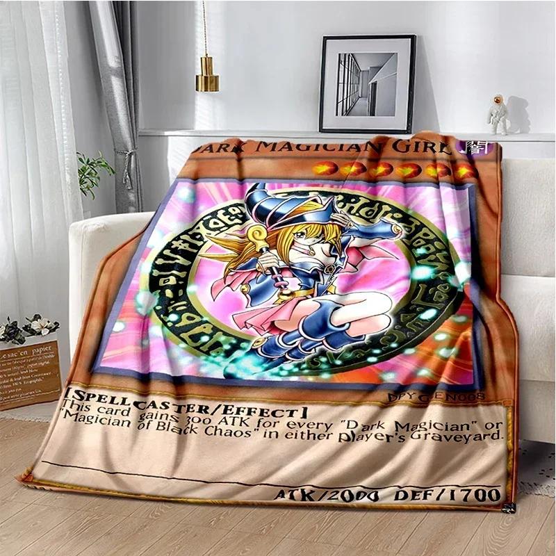 Dark Magician Throws Blanket Super Soft  mythical fantasy kawaii Blanket for Travel Bedding Couch Sofa Bed Blanket Birthday Gift