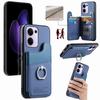 For Oppo Reno13 F 4G/Oppo Reno13 F 5G Case with Card Holder Kickstand Leather+TPU+PC Phone Cover
