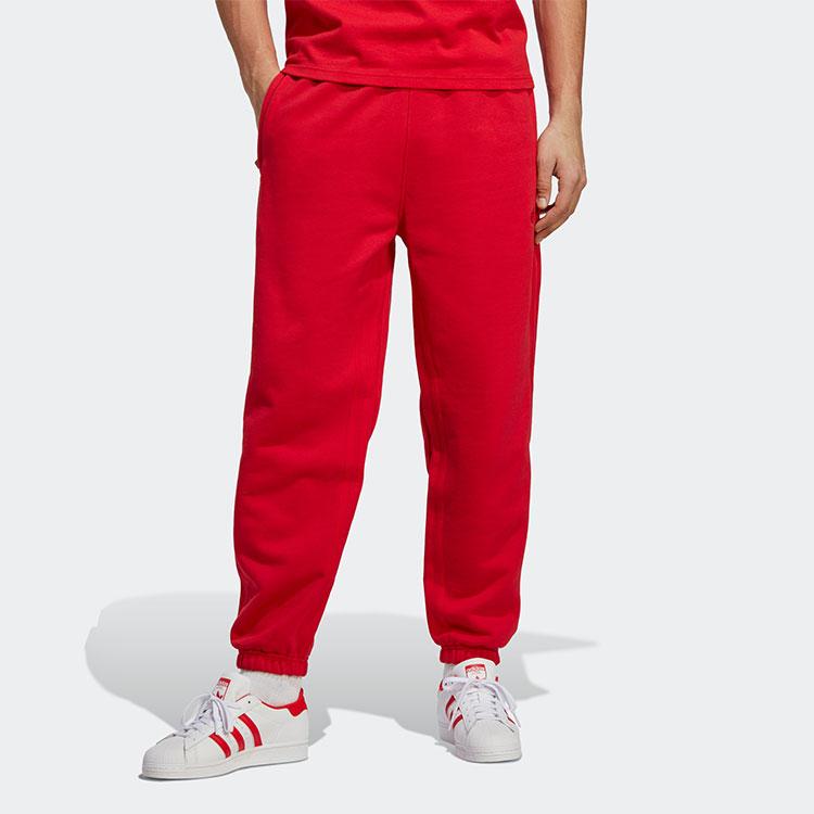 Adidas Originals Blue Version Series Solid Color Cuffed Casual Sports Pants Men Bottoms Red IA2448