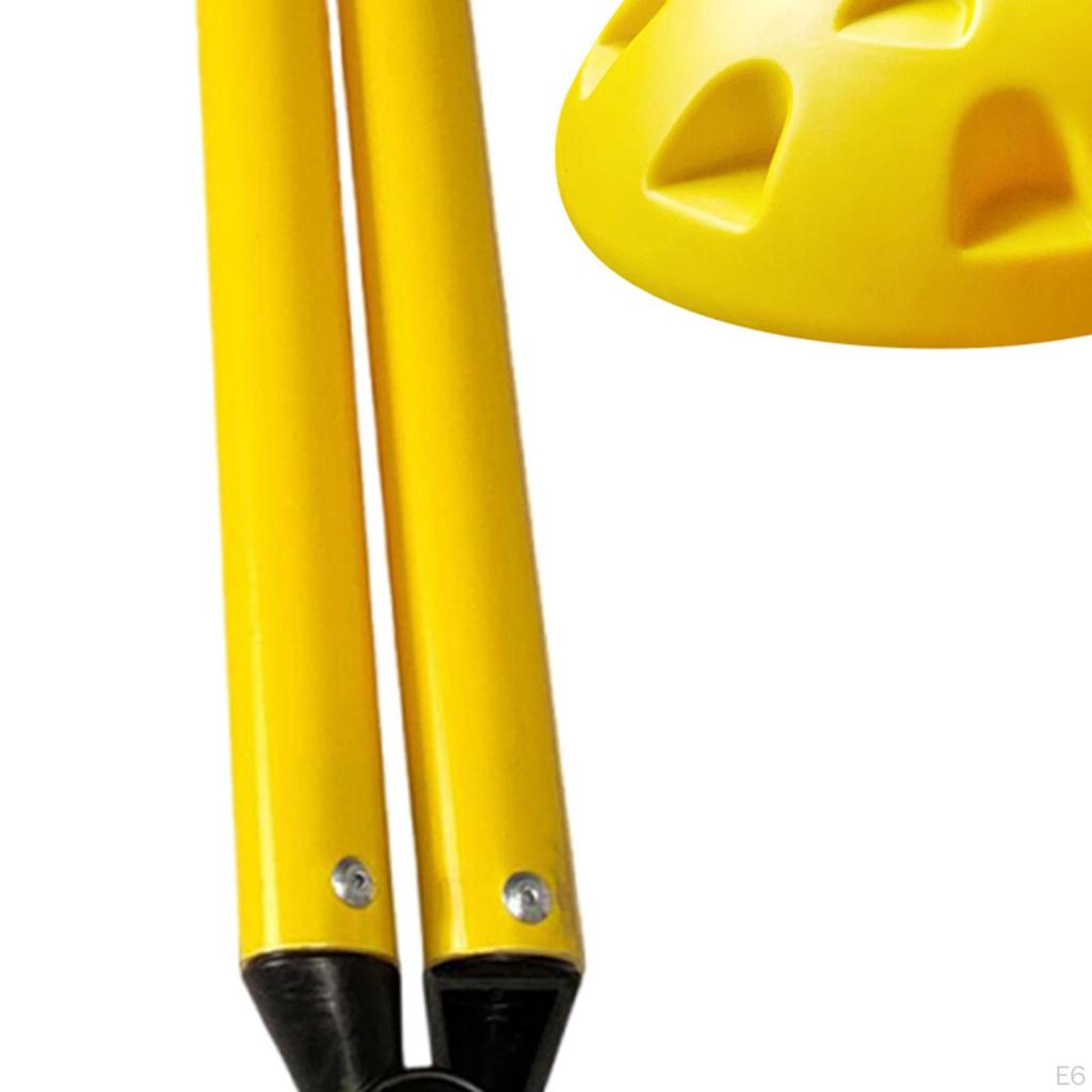 Football Agility Training Poles Foldable Barrier Marking Pole Obstacle Soccer Set for