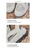 Summer 2025 Women's White Thick-Soled Espadrille Sandals - Breathable, Hollowed-Out Flats