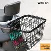 with Dust-proof Inner Liner Electric Vehicle Basket  Children's Folding Bike Accessories