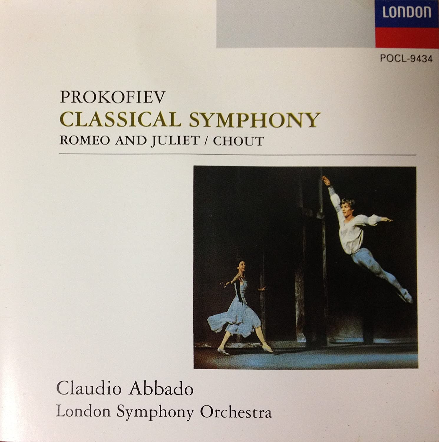

CD ABBADO (CLAUDIO), PROKOFIEV; LONDON - Classical Symphony * Symphony No. 1 POCL9434 Japan Classical Used