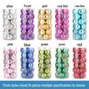 Christmas Tree Hanging Ball Ornaments - Electroplated & Colored Balls for Mall or Bar Ceiling Decoration, Large Bucket Set
