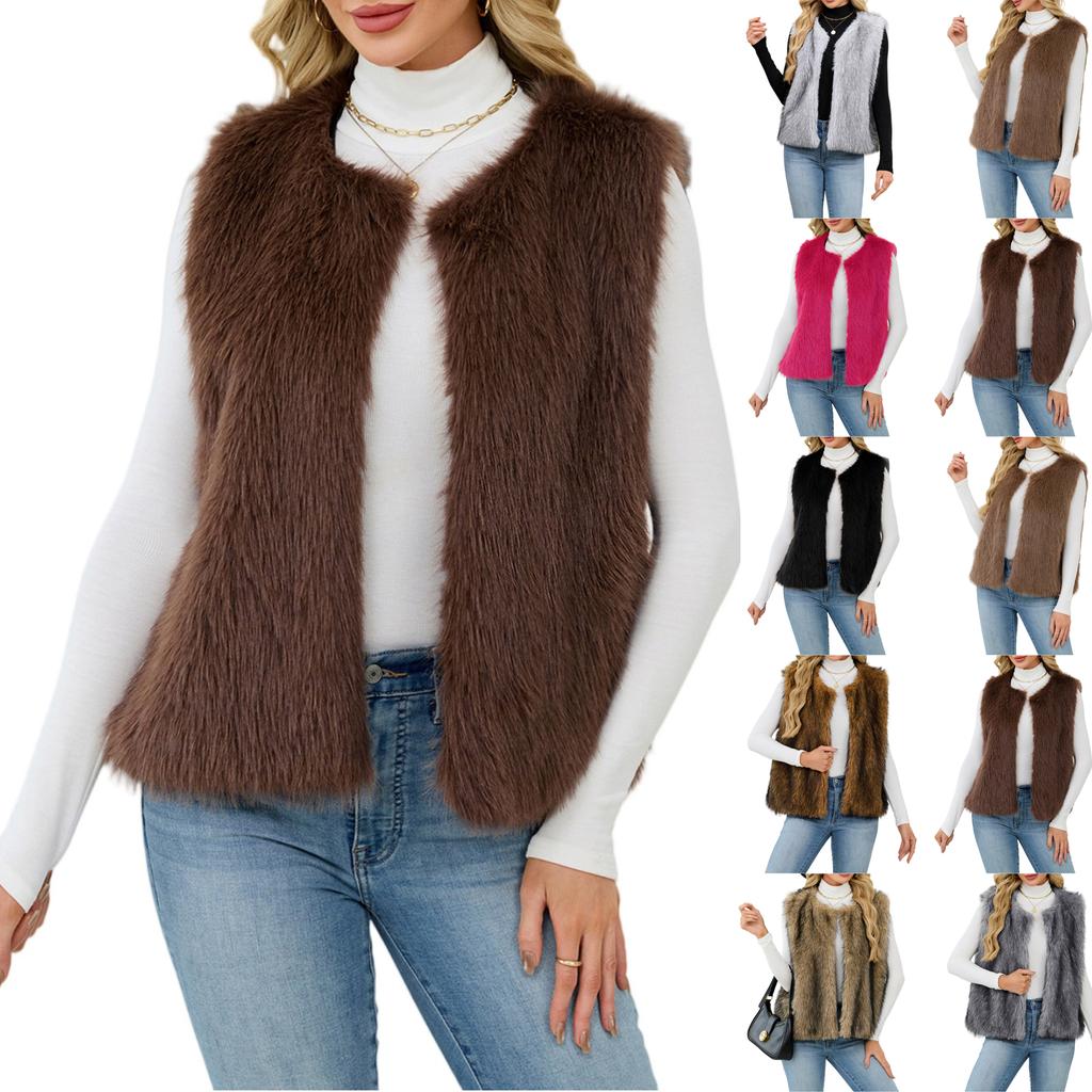 Fashionable Women's V-neck Vest Sleeveless Jacket