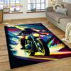 Motocross Modern retro Motorcycle Rug Carpet for Living Room Bedroom Home Decor,Floor Mat Non-slip Decoration for Sofa Doormat