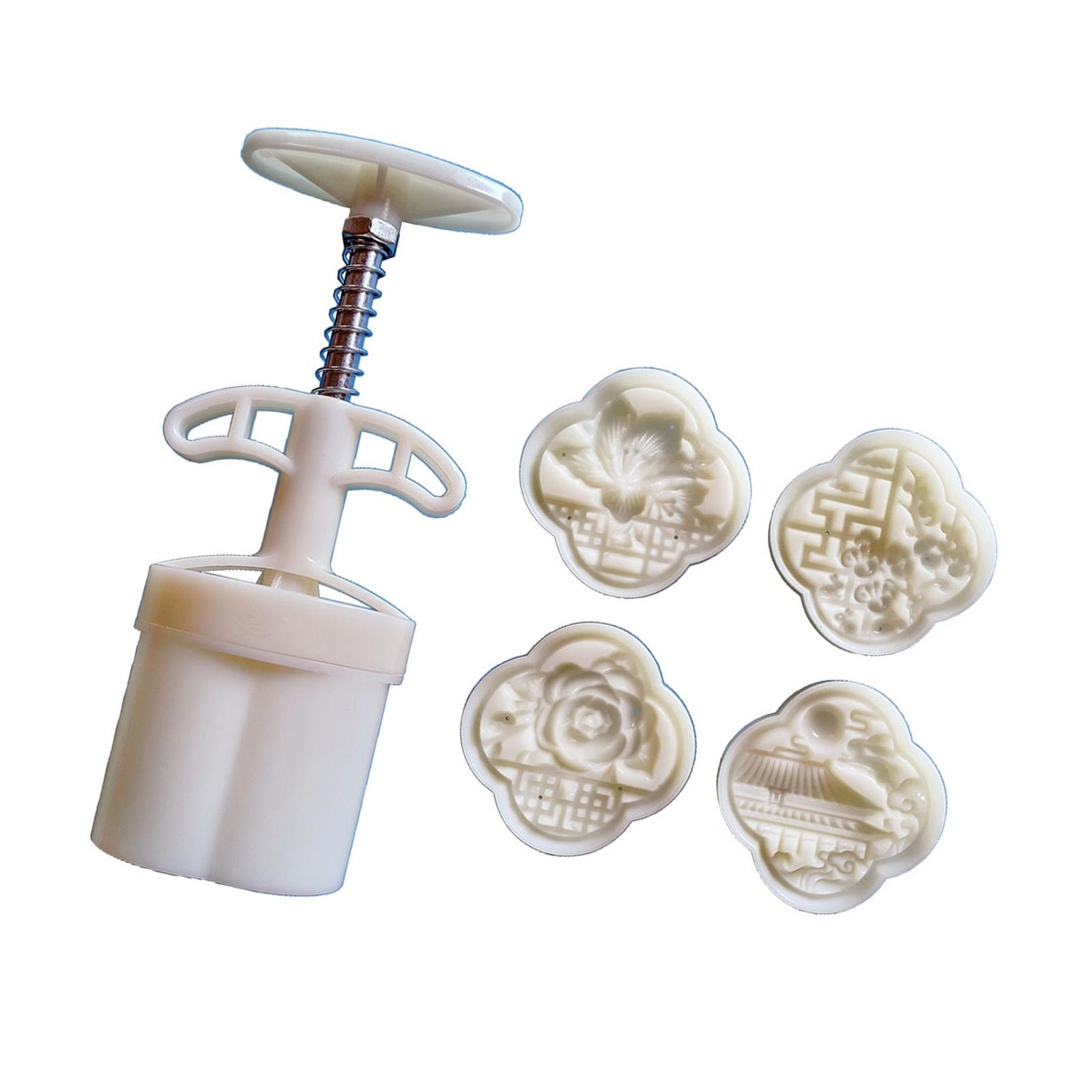 

Форма для приготовления лунных пряников своими руками с круглыми штампами для печенья с иероглифами, кондитерская форма для Праздника середины осени и свадебной выпечки