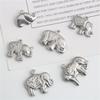 Stainless Steel Elephant Charm Necklace & Bracelet DIY Jewelry Accessories