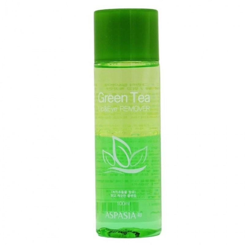 Aspasia Lip Eye Remover Green Tea 100ml, 1 Pcs