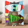 1Pc Roblox Winter Wonderland Blanket Soft Throw Blanket For Home Bedroom Bed Sofa Travel Office Solid Christmas Blanket