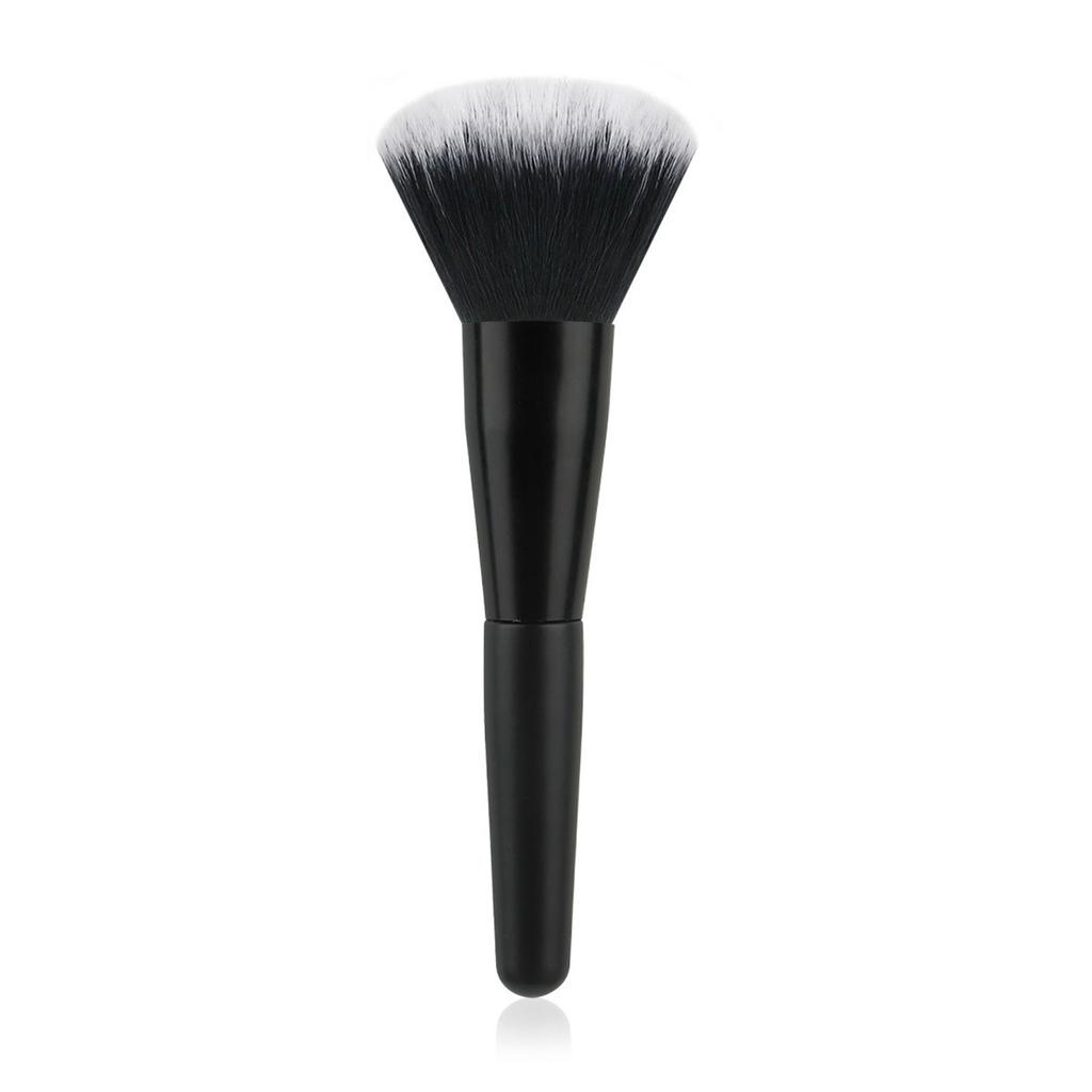 All Black Flame Shape Makeup Brush Highlight Brush Soft Loose Powder Brush Blush Brush Beauty Makeup Brush Tool