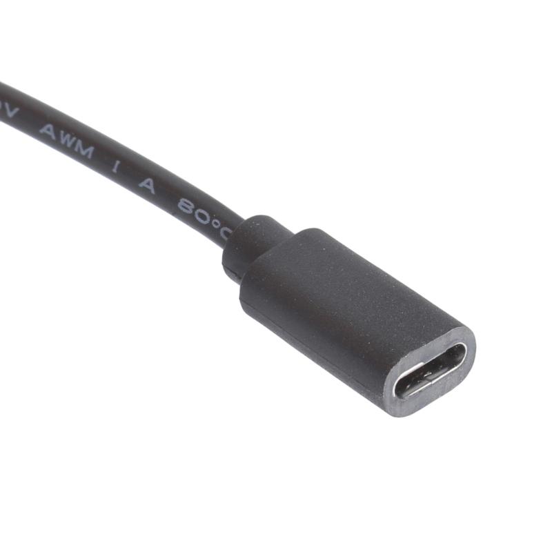 35cm 5V Charging Cable Type C to 4.0x1.7mm Plug with Switching Control for LED Lights Router Fan Wireless Speaker