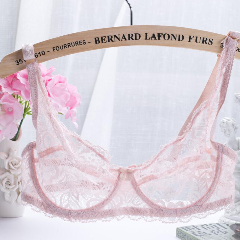 Summer Lightweight All-Lace Transparent Underwire Bra - Sexy Lingerie