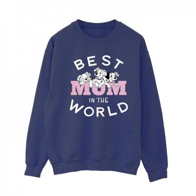 Womens/Ladies 101 Dalmatians Best Mum In The World Sweatshirt