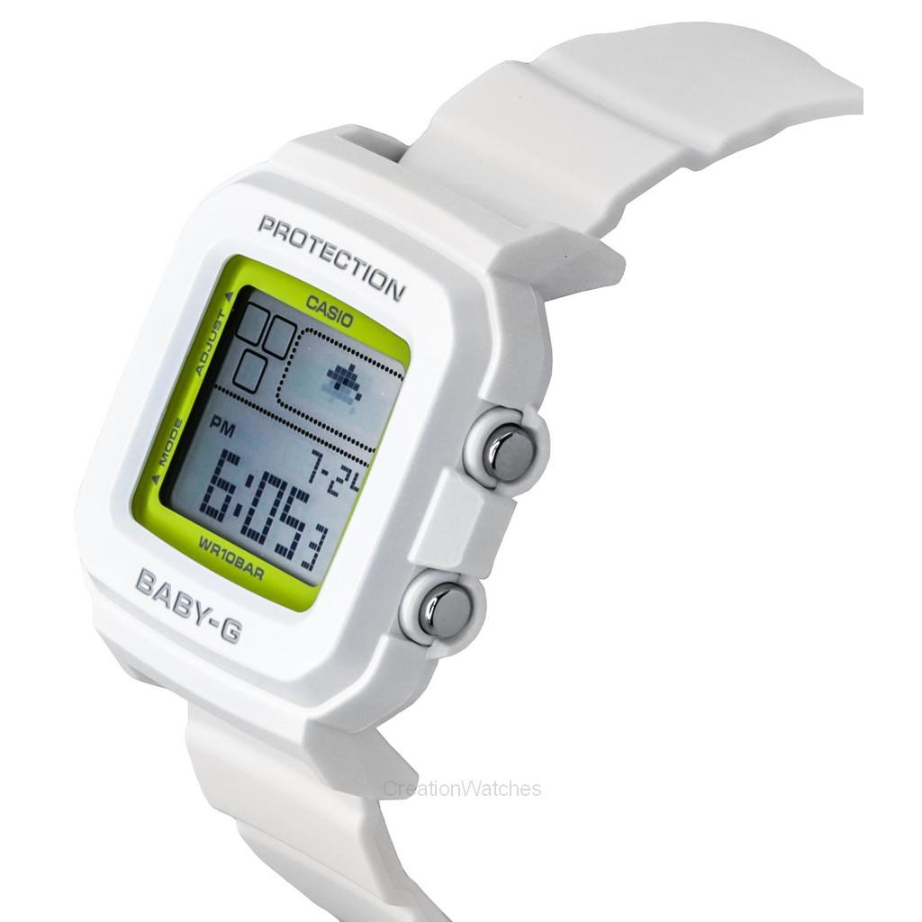 Casio Baby-G Plus Digital 30th Anniversary White Resin Strap Quartz BGD-10K-7 100M Women's Watch With Special Holder