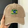 Berretto da Baseball Estivo Brasile Sole Vendita all'Ingrosso Personalizzato Fai-da-te Lavato Cappellino Trucker Unisex Adulto Classico Outdoor Palestra Berretti da Baseball