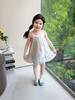 Girls' Lace Hollow Korean Style Dress - 2026 New Collection