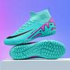 Football shoes men's autumn high-top spikes broken nails student children boys professional training football shoes