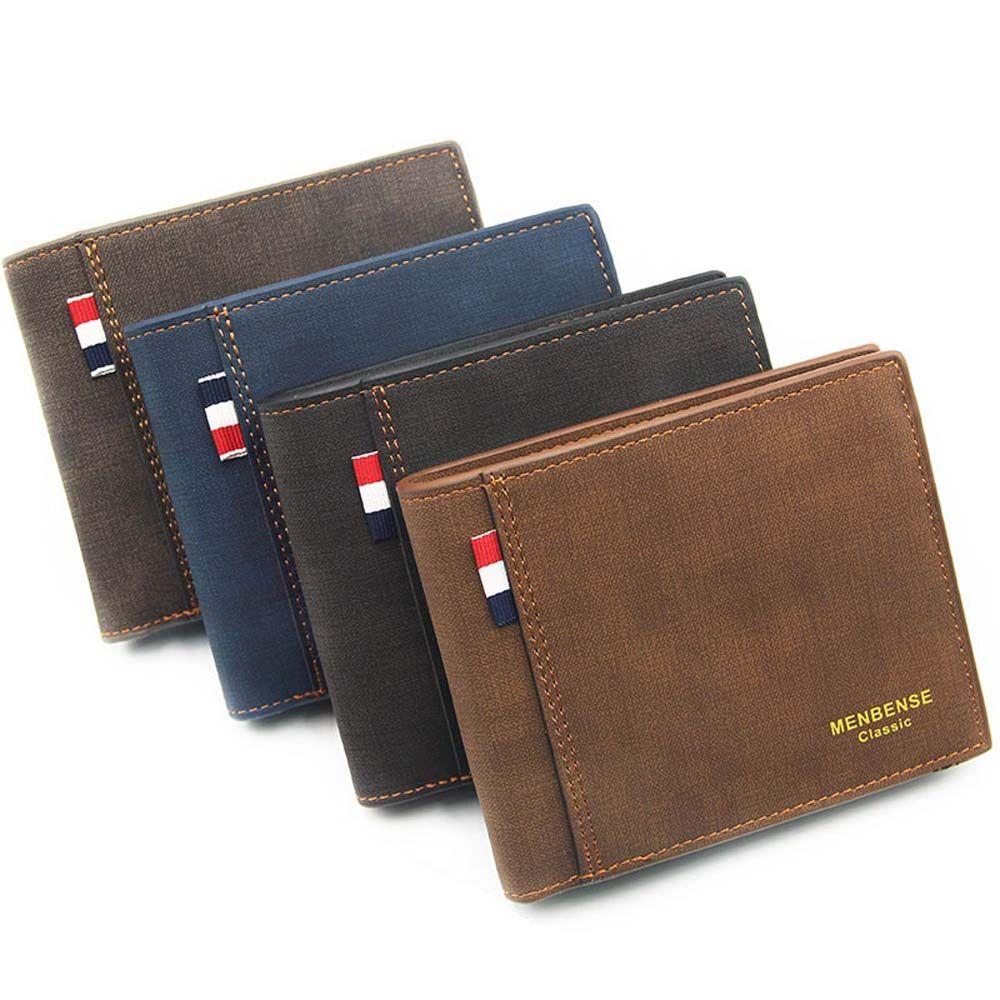 Multi Card Pockets Credit Card Clip Short Money Bag Business Card Holder Coin Purse Male Wallet