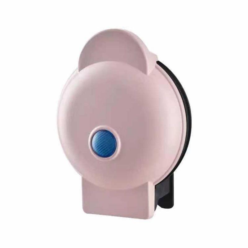 

Mini CE Certified Waffle Maker for Kids - Compact Household Toast Baking Machine EU Plug розовый