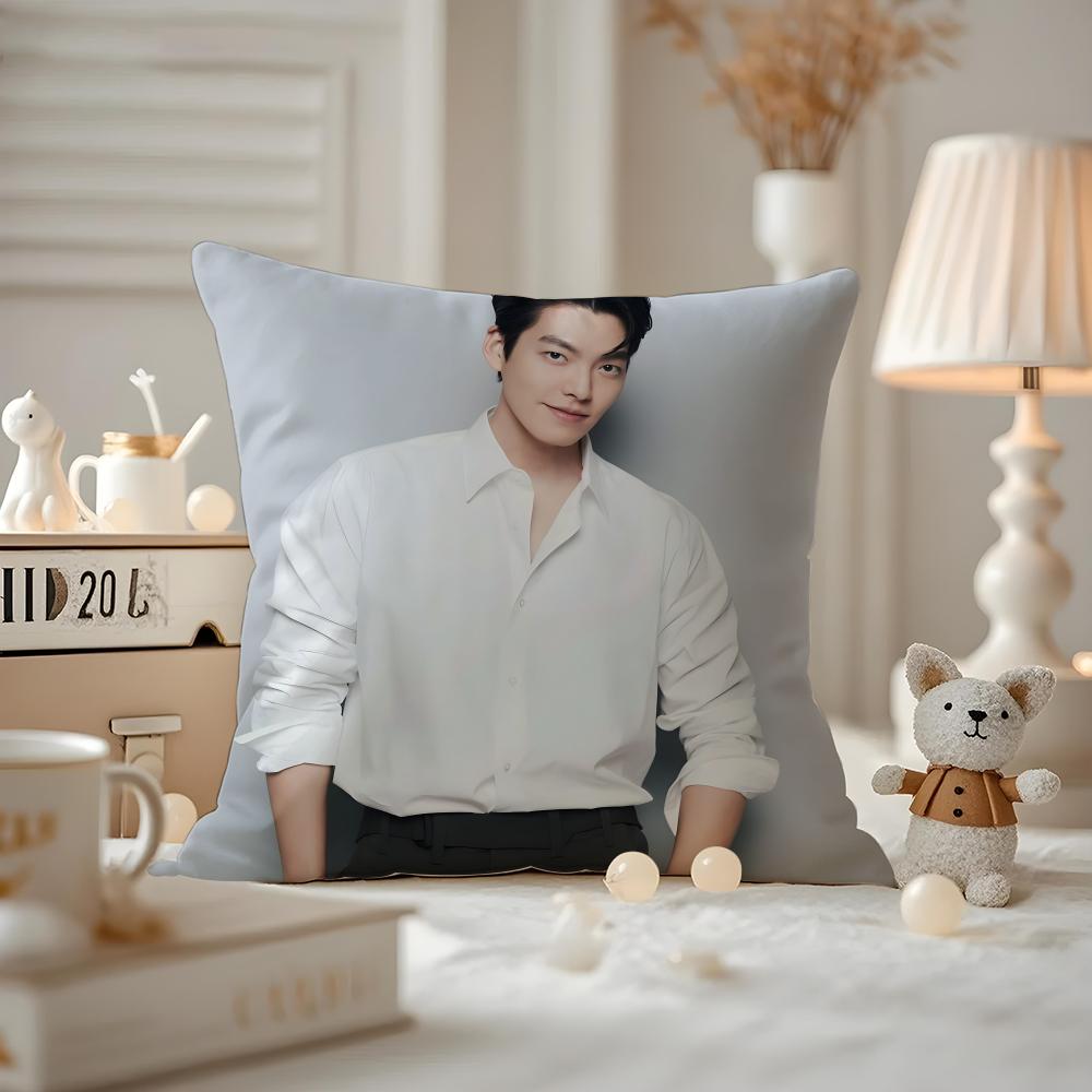 

Kim WooBin Actor Cushion Cover Pattern Printed Pillowcase For Living Room Sofa Cushion Cover & Bedroom Decor 12x12Inch