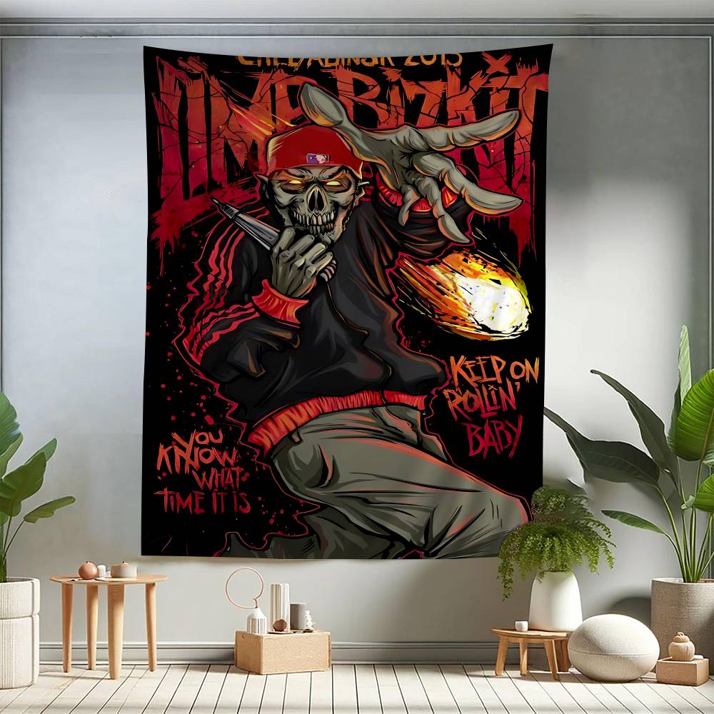 Arazzo Cartoon Limp Bizkit Arte Fantascienza Stanza Arredamento Casa Appeso a Parete Fogli