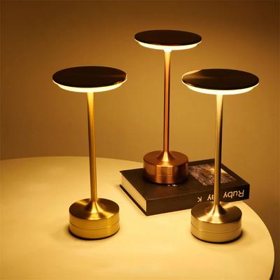 Rechargeable Table Lamp LED Touch Sensor Desktop Night Light Wireless Reading Lamp for Restaurant Hotel Bar Bedroom Decor Light